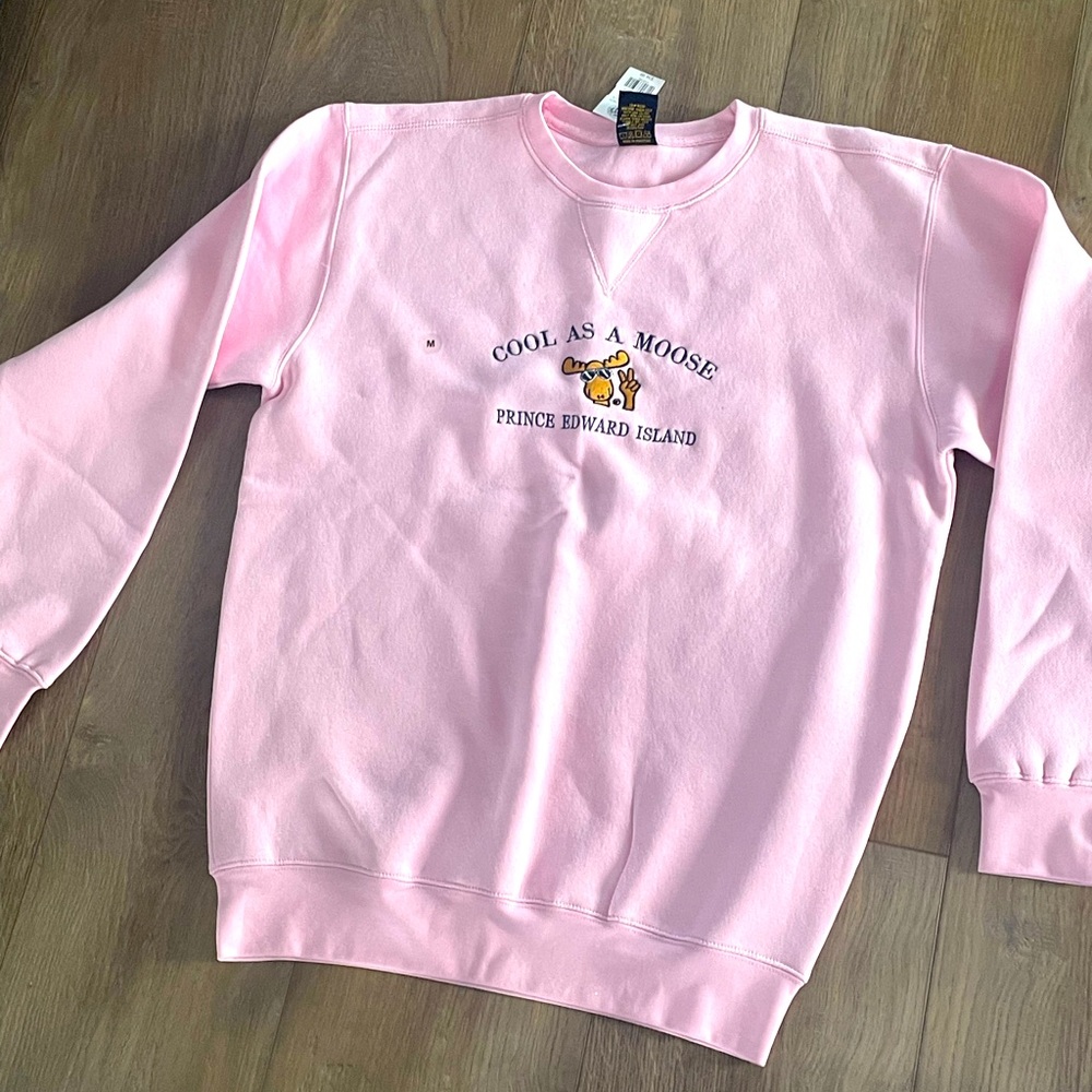 Pink Cool As A Moose Sweatshirt